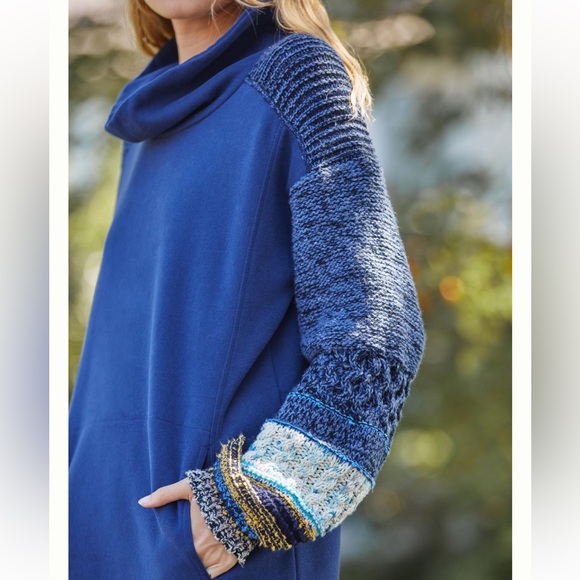 NWT Anthropologie Daily Practice cozy cowl neck tunic dress. Size Large - Picture 2 of 12